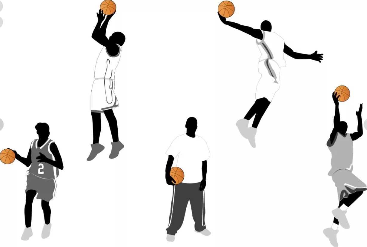 Сверху кидать. Баскетбол. Баскетбол иллюстрации. Баскетболист с мячом. Силуэт баскетболиста с мячом.