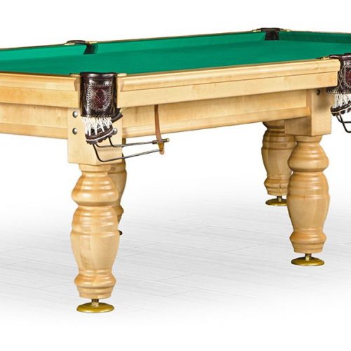 Бильярдный стол для русского бильярда «Дебют» 10 ф (светлый, плита 25 мм, 6 ног)