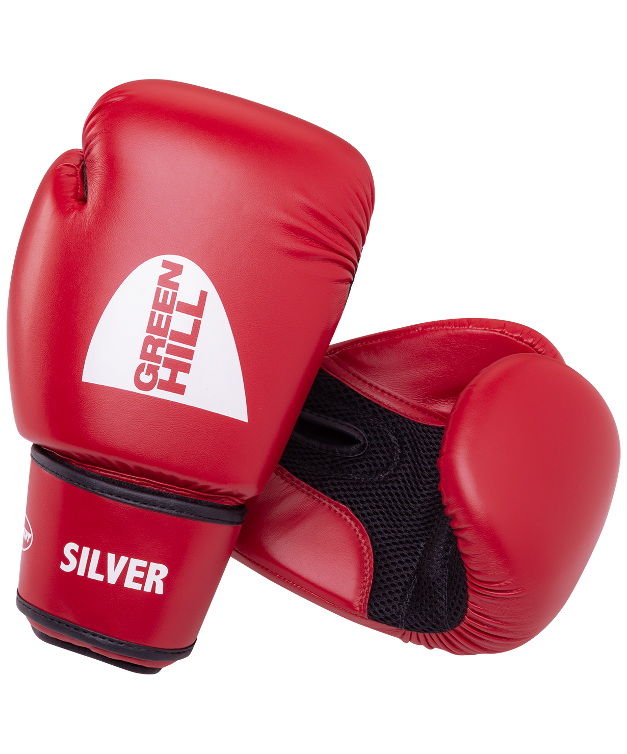 Перчатки боксерские SILVER BGS-2039, 12oz, к/з, красный