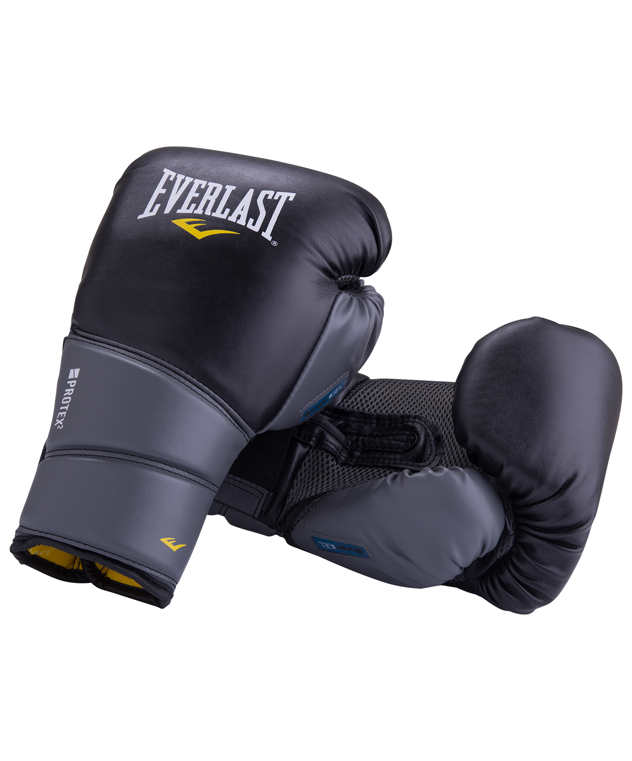 Перчатки боксерские Protex2 GEL, 10 oz, S/M, к/з, черные