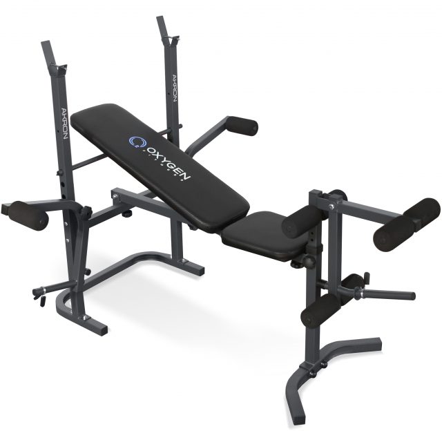 СКАМЬЯ СИЛОВАЯ ЧЕРНАЯ ДОМАШНИЙ OXYGEN FITNESS AKRON