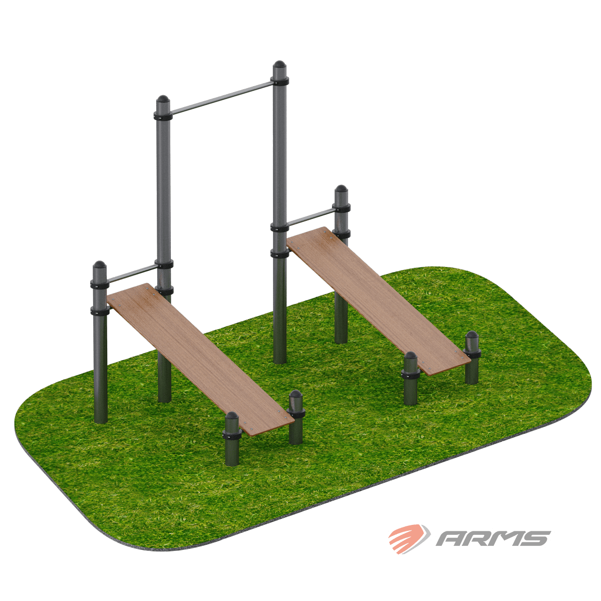 ARWOK014 Скамья для пресса с турником ARWOK014, Стойки d 108 мм.