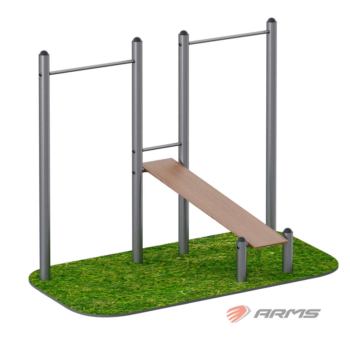 Скамья для пресса с турником (эконом) ARWOK020.30 D108