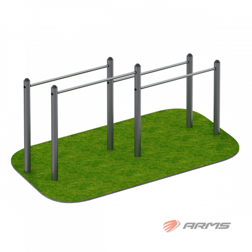 Брусья разноуровневые ARWOK025, Стойки d 89 мм.