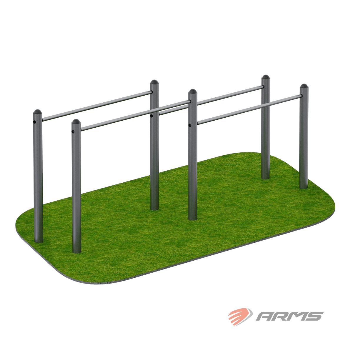 Брусья разноуровневые ARWOK025, Стойки d 89 мм.