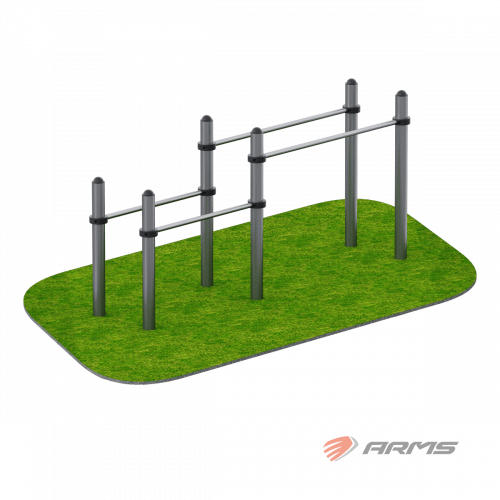 Брусья двойные для отжиманий ARWOK027, Стойки d 89 мм.