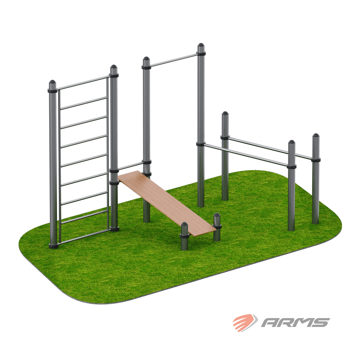 Атлетический комплекс Пелея ARWOK203, Стойки d 108 мм.