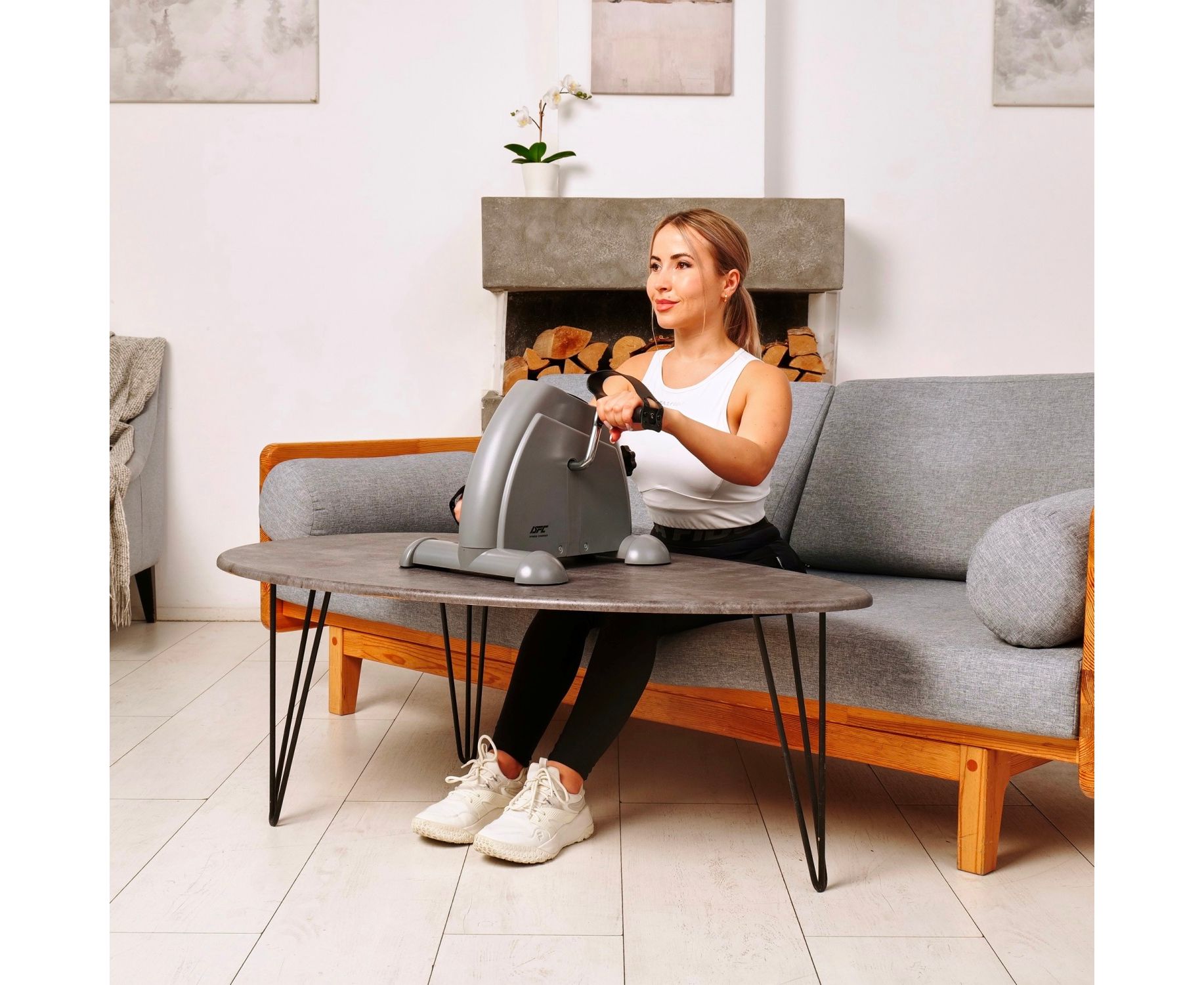 Велотренажер мини DFC B12 Серый — изображение 17