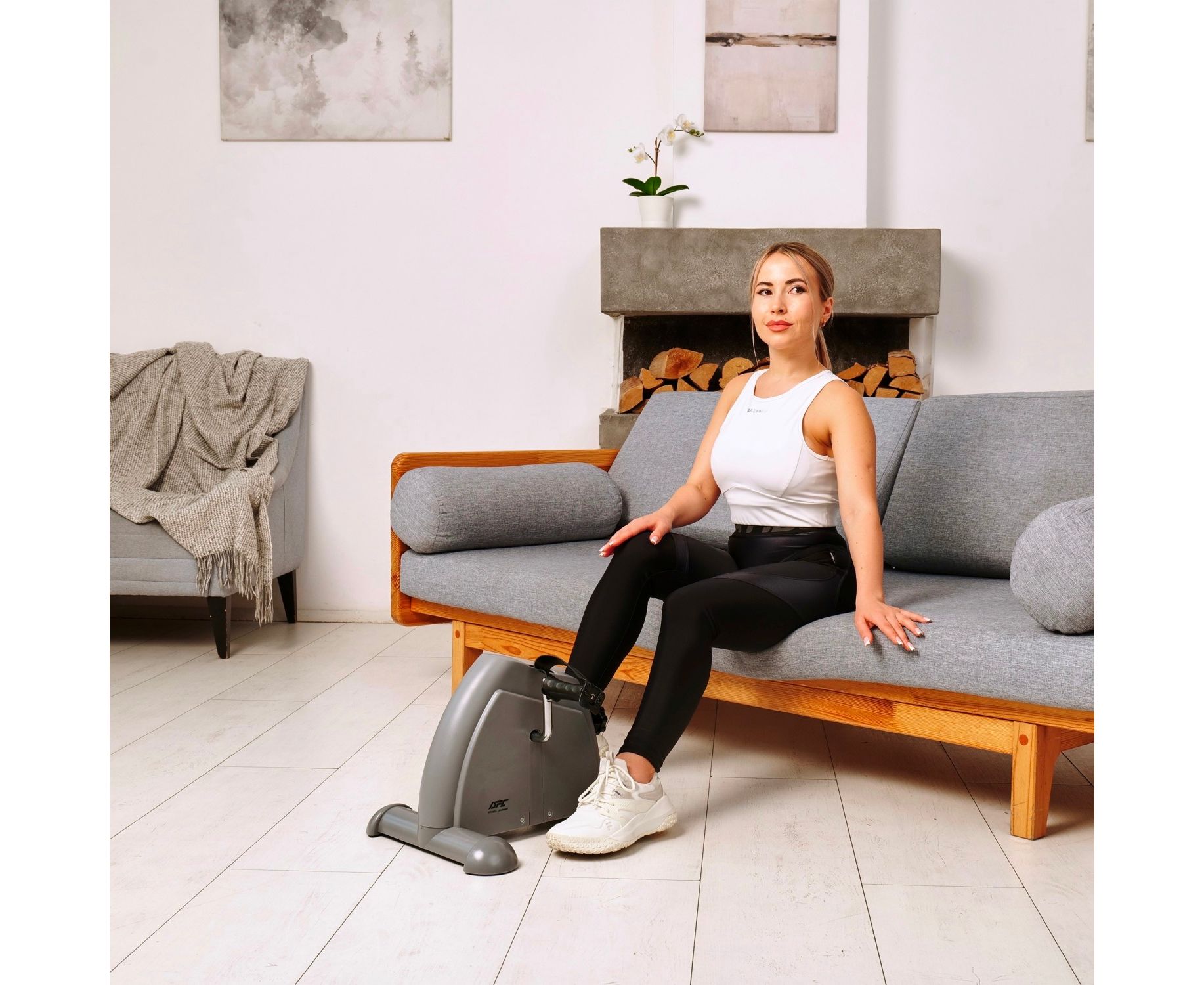 Велотренажер мини DFC B12 Серый — изображение 8