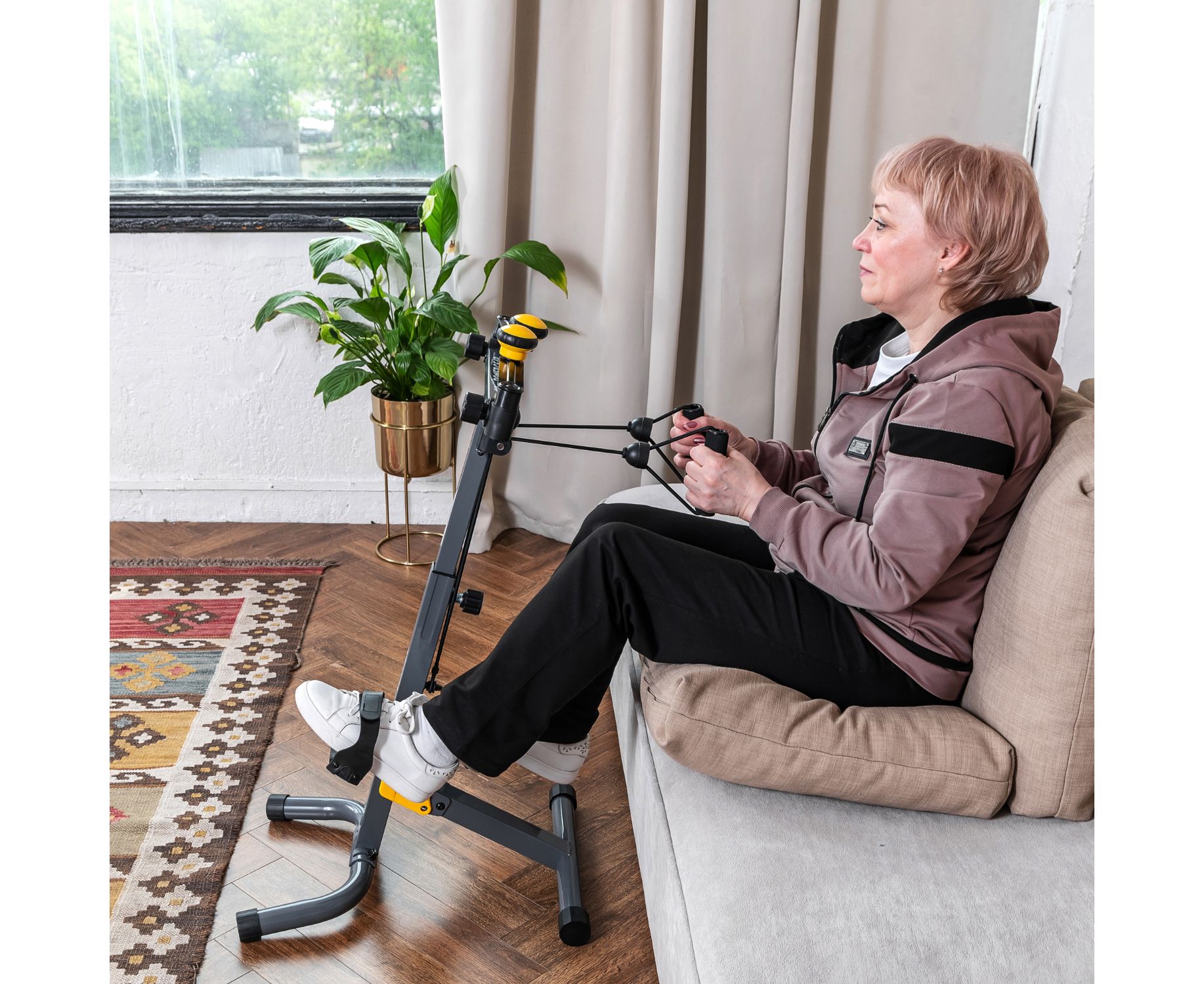 Велотренажер двойной DFC B810Y DUAL BIKE MAXI — изображение 14