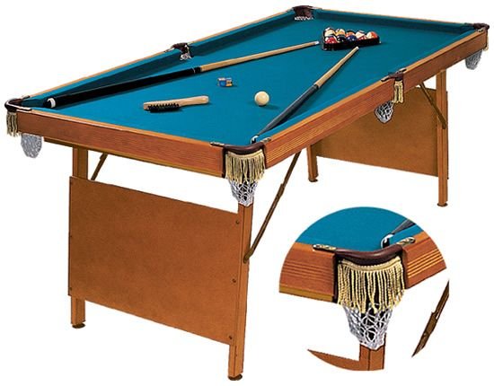 Бильярдный стол для пула «hobby» 6 ф