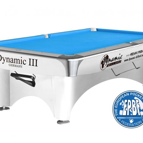 Бильярдный стол / пул "dynamic iii" 9 ф (матово-белый)
