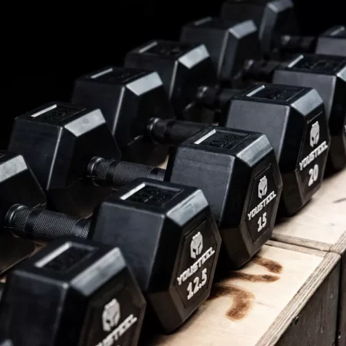 Гантели гексагональные обрезиненные YOUSTEEL 5 кг