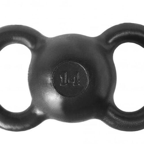 Гиря двуручная 14 кг черная ProfiGym ГДЧ-14