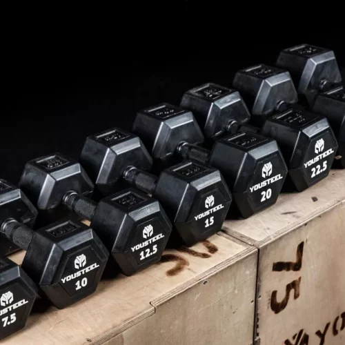 Гантели гексагональные обрезиненные YOUSTEEL 35 кг