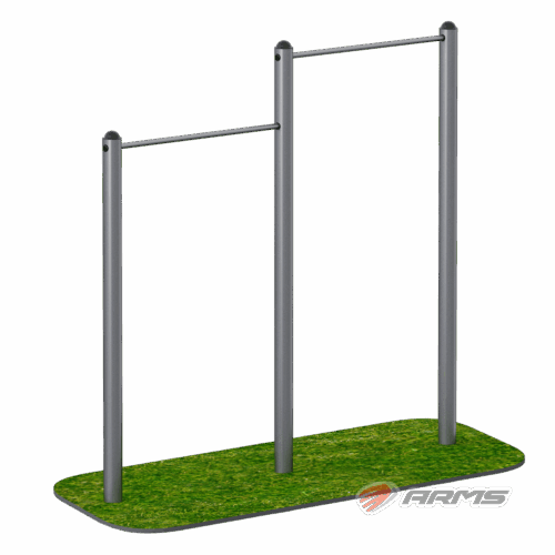 Турник двухуровневый ARWOK010.2 Стойки d 89 мм.