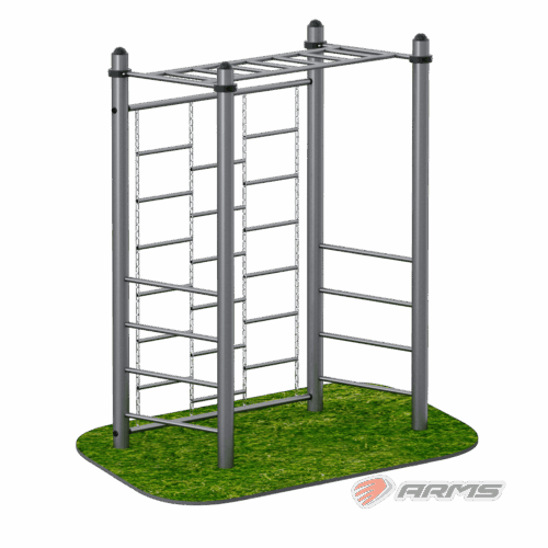 Рукоход с цепным лазом ARWOK019.1, Стойки d 89 мм.