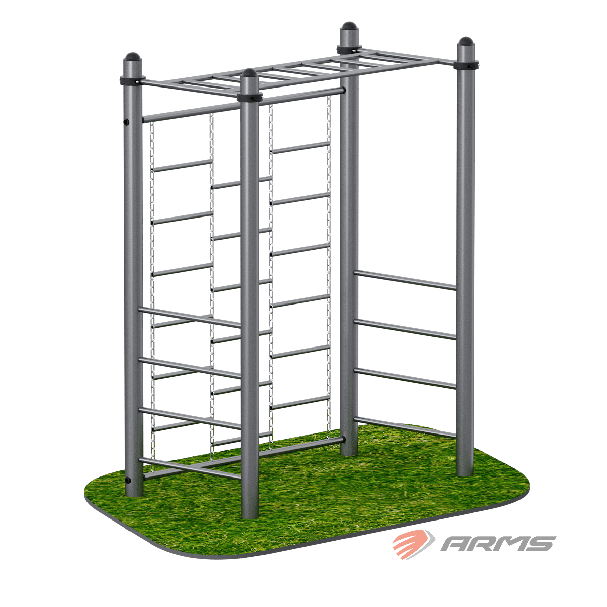 Рукоход с цепным лазом ARWOK019.1, Стойки d 89 мм.
