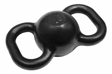 Гиря двуручная 16 кг черная ProfiGym ГДЧ-16