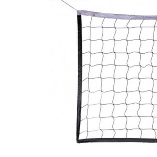 Сетка волейбол Д=3,0 мм яч. 100*100 бел. Разм. 1,0*9,5 м обш. с 4-х сторн, верх/низ лента 5 смПП