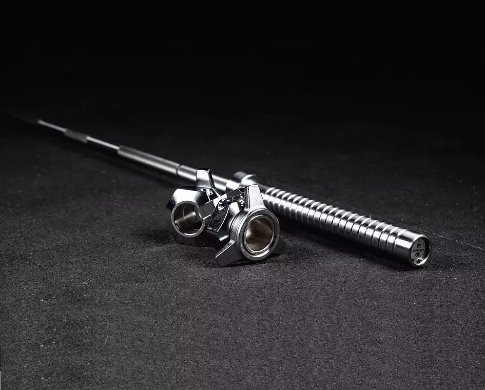 Гриф с замками "Ленинградка", 20кг YOUSTEEL