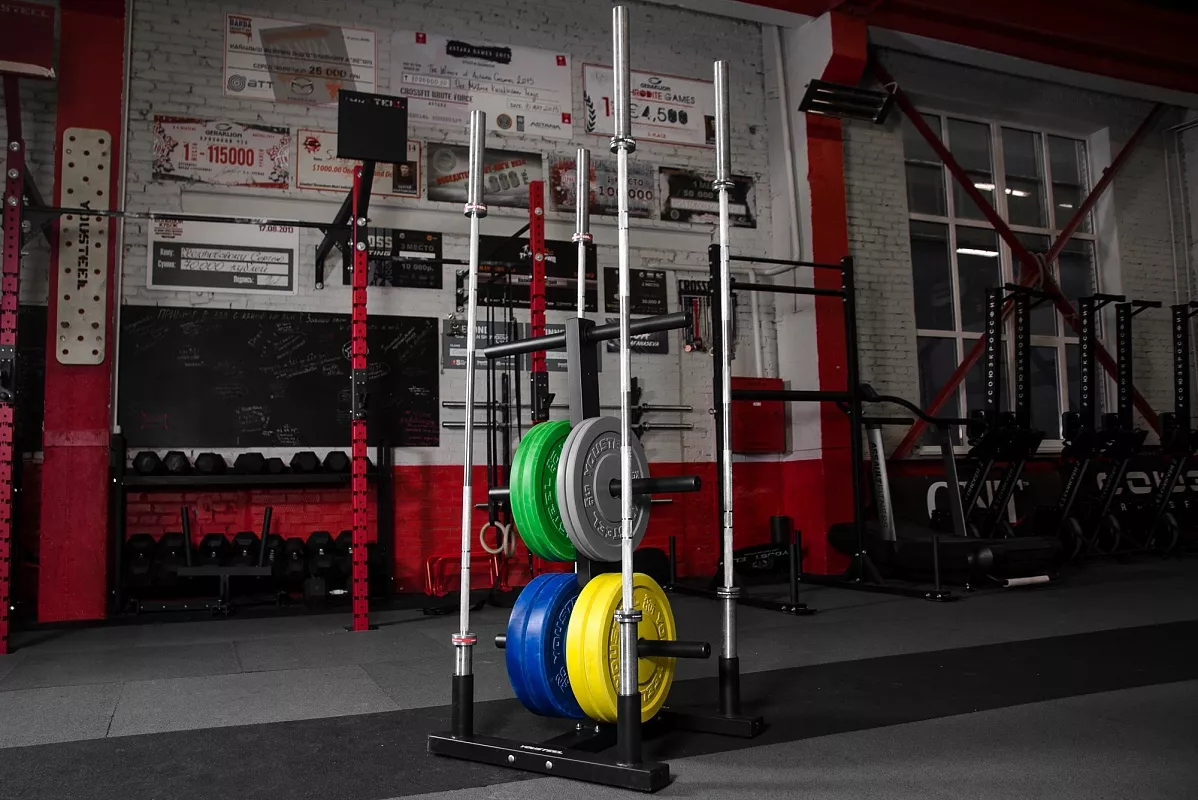 Стойка для хранения дисков и 4х грифов Olympic Plate Tree YOUSTEEL