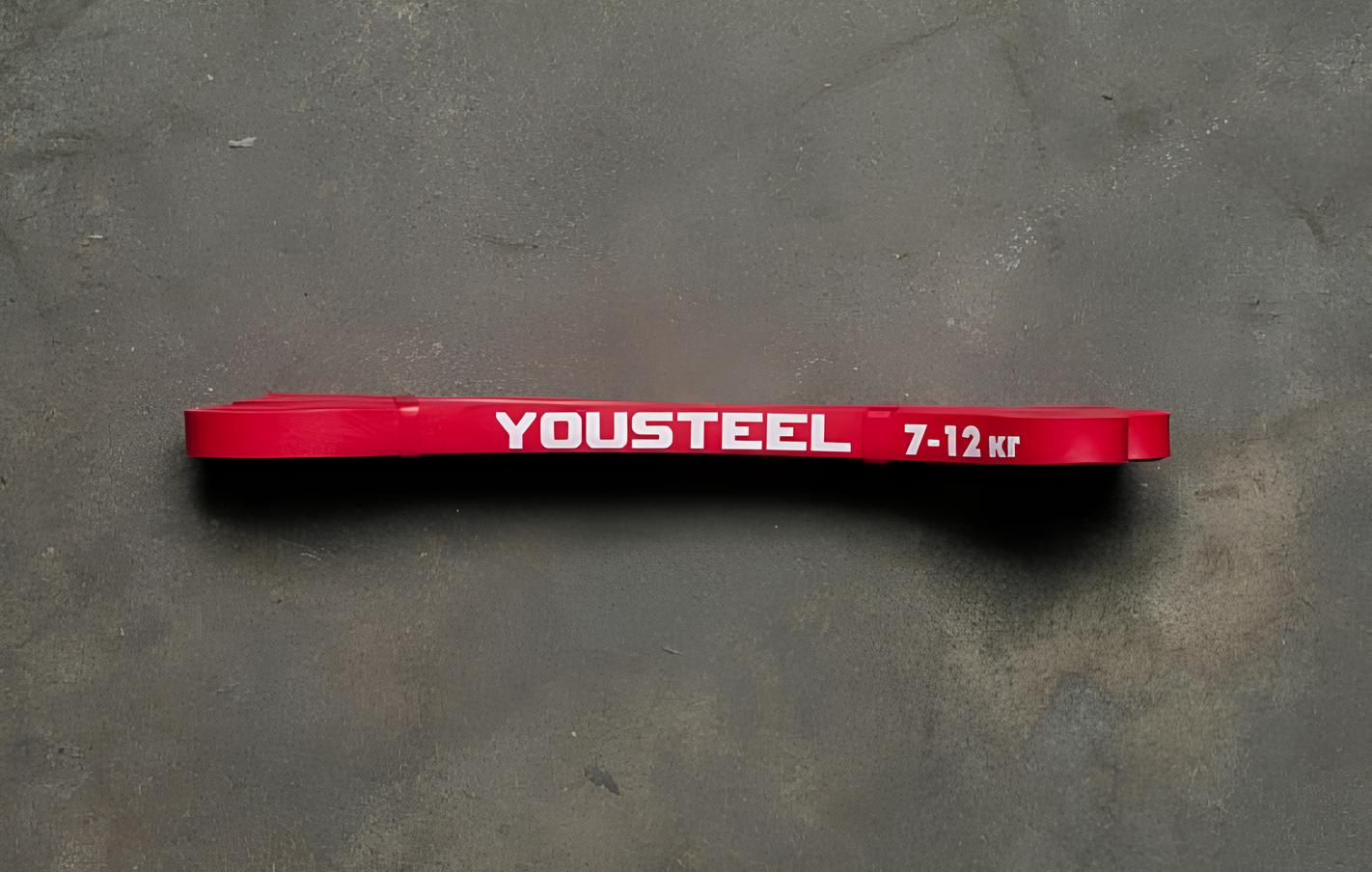 Петля STRENGTH BAND резиновая 10мм, красная YOUSTEEL