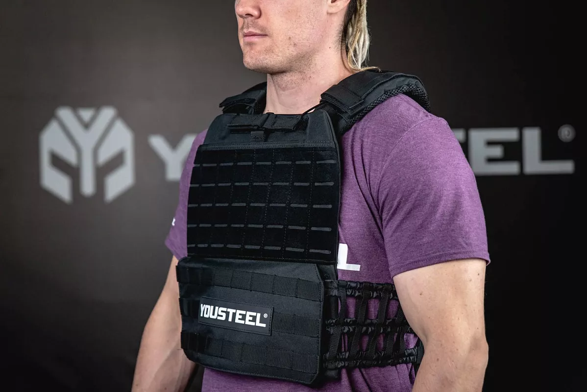 Жилет утяжелитель c плитами, 12 кг YOUSTEEL — изображение 2