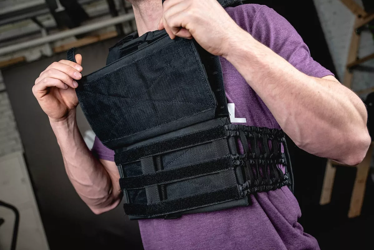 Жилет утяжелитель c плитами, 12 кг YOUSTEEL — изображение 4