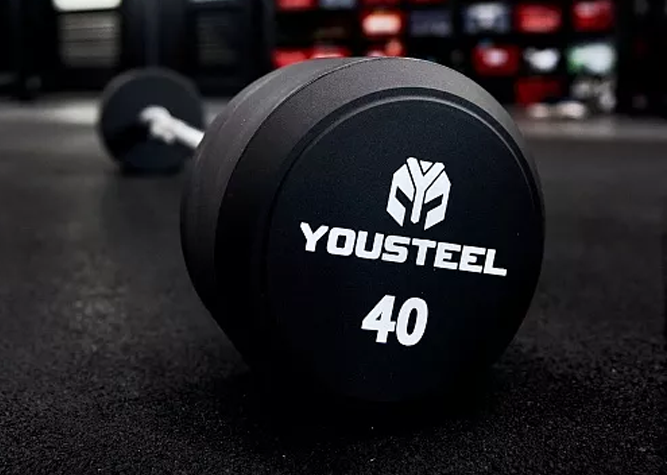 Набор штанг, фиксированных PU 35г - 50кг YOUSTEEL — изображение 2