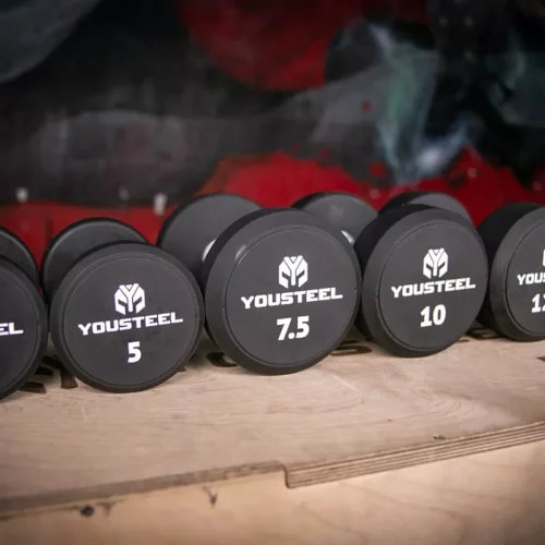 Гантель круглая PU-полиуретановая 22.5 кг YOUSTEEL