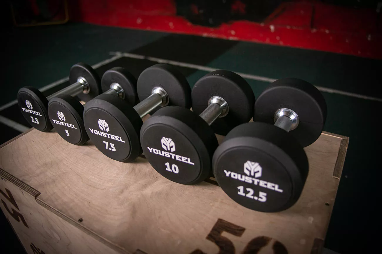 Гантель круглая PU-полиуретановая 2,5 кг YOUSTEEL — изображение 2
