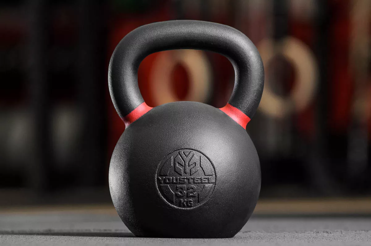 Гиря тренировочная 32кг, с цвет. меткой YOUSTEEL