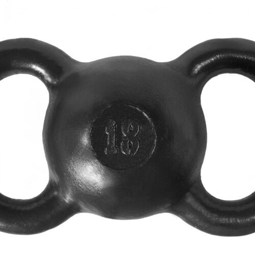 Гиря двуручная 18 кг черная ProfiGym ГДЧ-18