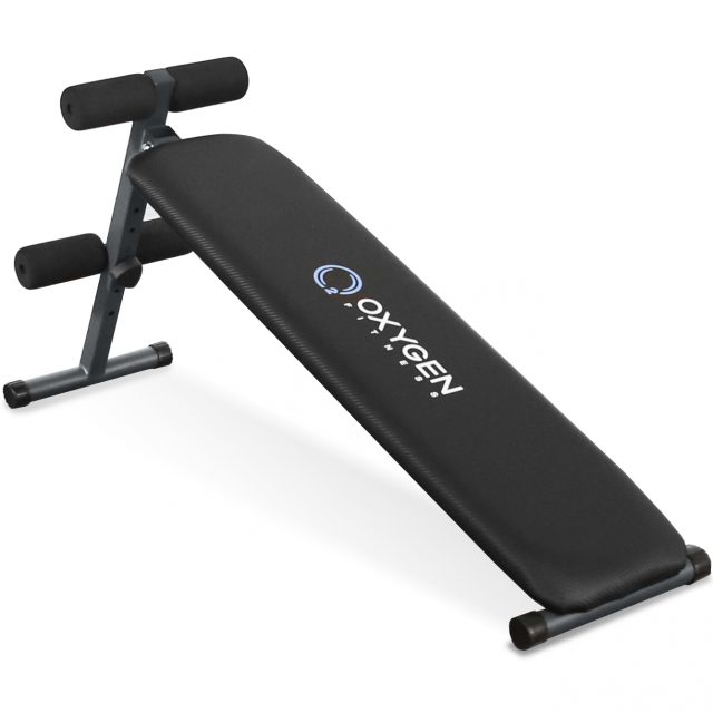 СКАМЬЯ ДЛЯ ПРЕССА ПРЯМАЯ ДОМАШНЯЯ OXYGEN FITNESS RENTON ЧЕРНАЯ