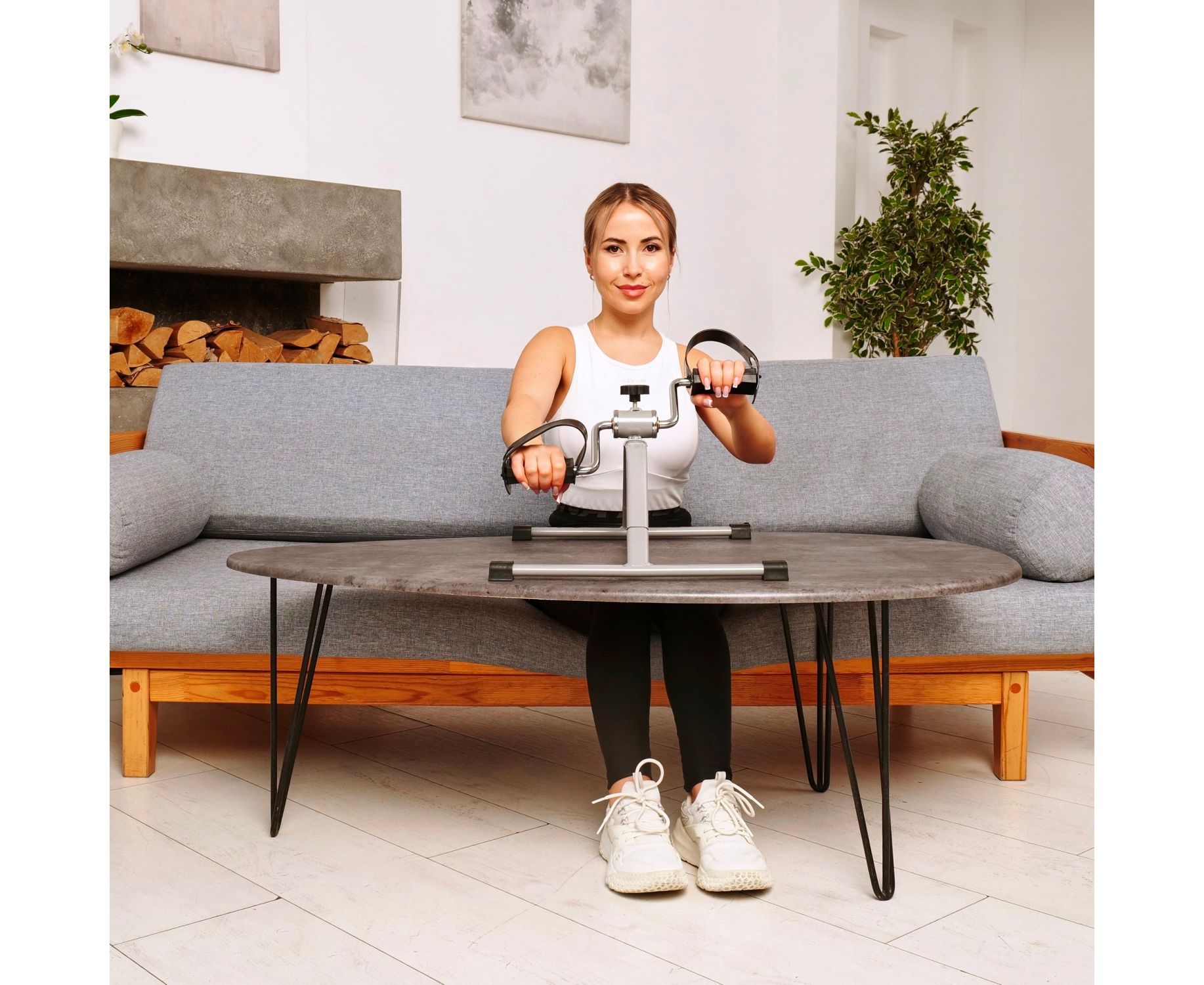 Велотренажер мини DFC W003XG Серый — изображение 7