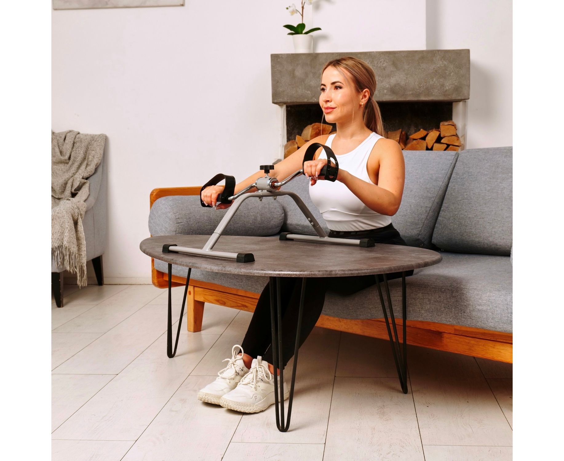 Велотренажер мини DFC W003XG Серый — изображение 8