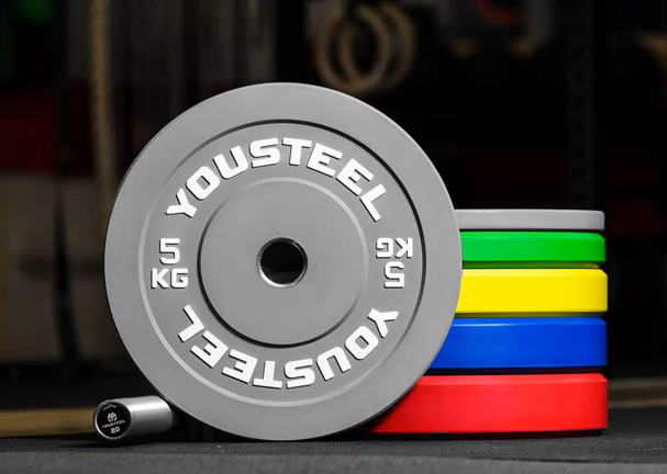 Диск каучуковый 5 кг, серый — изображение 2