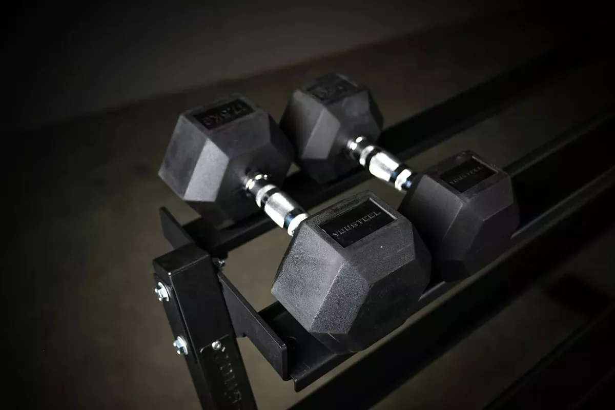 Стойка для хранения гантелей , 3 уровня, цвет чёрный — изображение 3