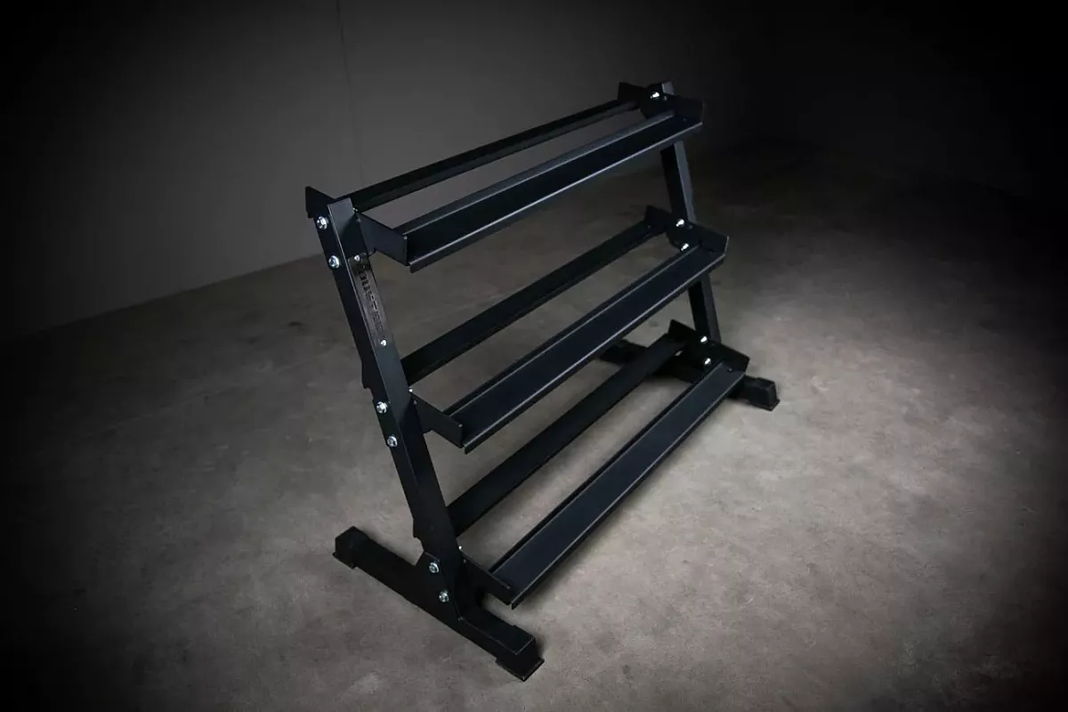 Стойка для хранения гантелей , 3 уровня, цвет чёрный — изображение 2