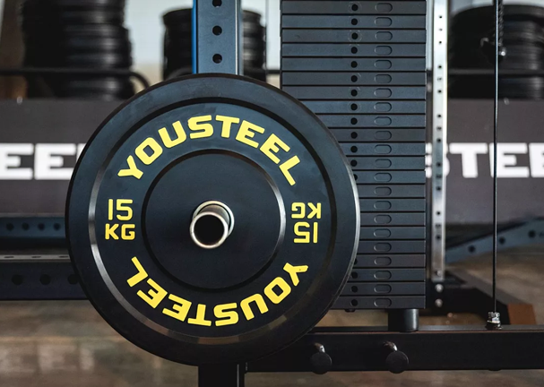 Диск каучуковый 15 кг, черный — изображение 2