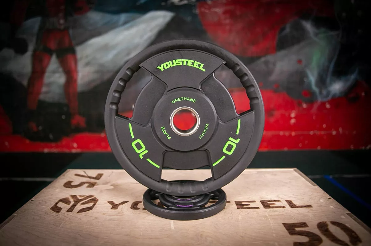 Диск TPU с ручками 10 кг — изображение 2