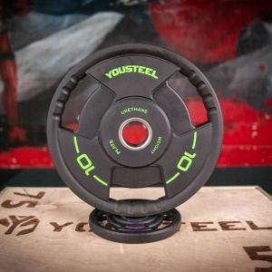 Диск TPU с ручками 10 кг