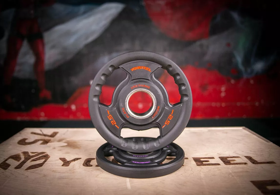 Диск TPU с ручками 2.5 кг — изображение 2