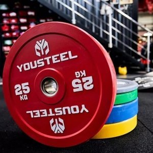 Диск EVO каучуковый 25 кг, красный