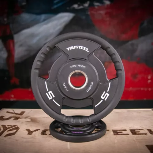 Диск TPU с ручками 5 кг