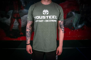 Футболка мужская YOUSTEEL TH, Защитный меланж (HMG), M