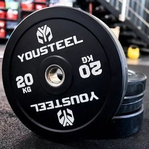 Диск EVO каучуковый 20 кг, чёрный