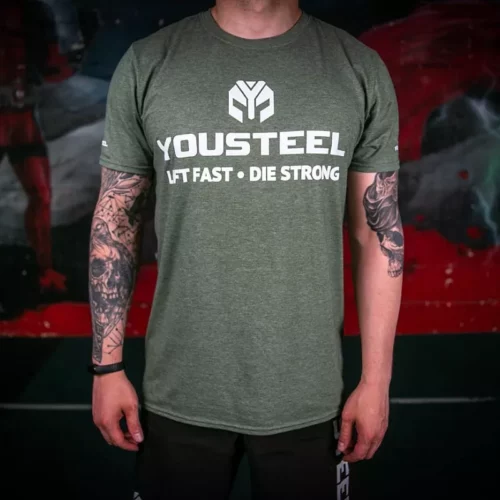 Футболка мужская YOUSTEEL TH, Защитный меланж (HMG), XL