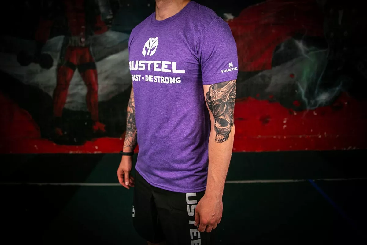 Футболка мужская YOUSTEEL TH, Пурпурный вереск (HP), XXL — изображение 2